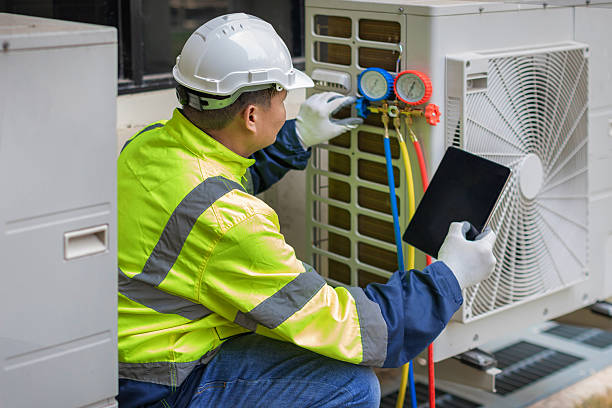 Professional Hvac technician working in Brookside, NJ